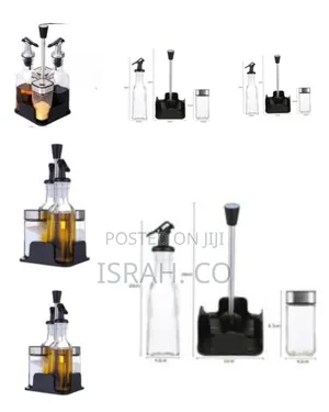 Olive Oil Bottle and Vinegar Bottle Dispenser Non-Drip Spouts