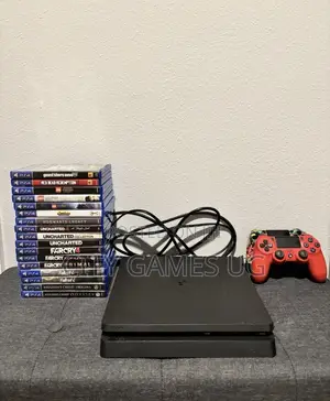 Sony Playstation 4 500gb-Black Console With Brand New Two Controllers