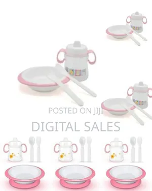 4 In 1 Baby Tableware Free, Feeding Set, Suction Base, With Bowl, Cup