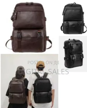 Backpack Soft Leather for Men, High-Quality Luxury Designer Casual