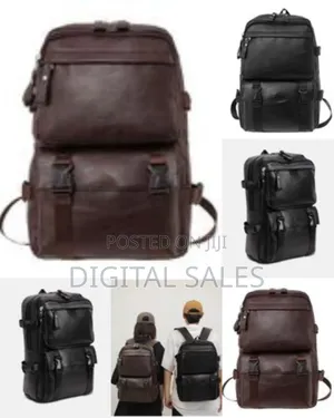 Backpack Soft Leather for Men, High-Quality Luxury Designer Casual