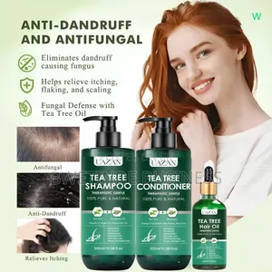 Organic Tea Tree Hair Growth Shampoo Set ,Antibacterial Anti-Dandruff