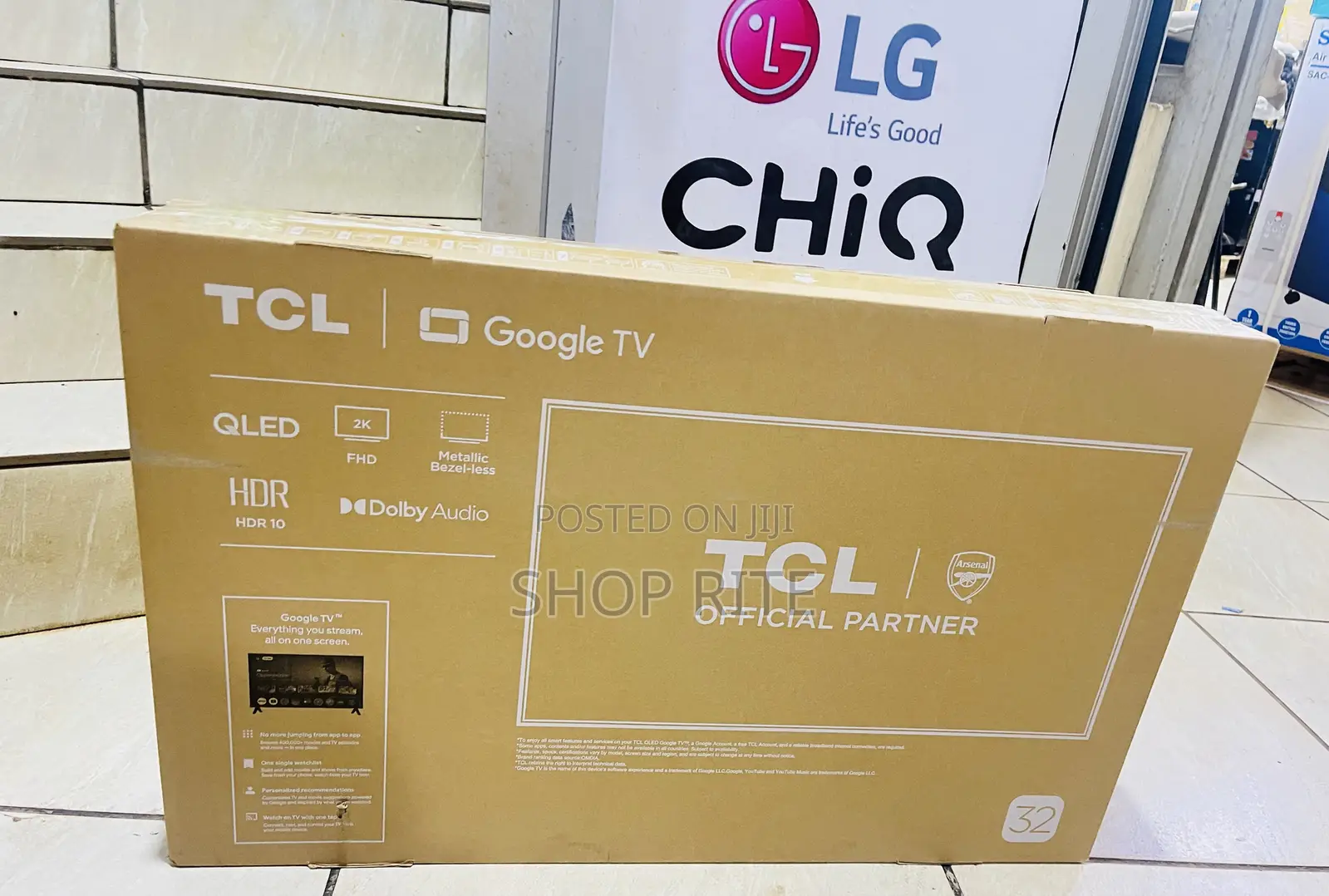 TCL 32 Inches HDR Google Cast Qled Smart Tv