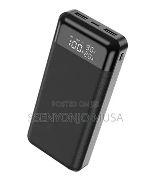 Aldeepo 30000mah Power Bank With Detachable Cable Led