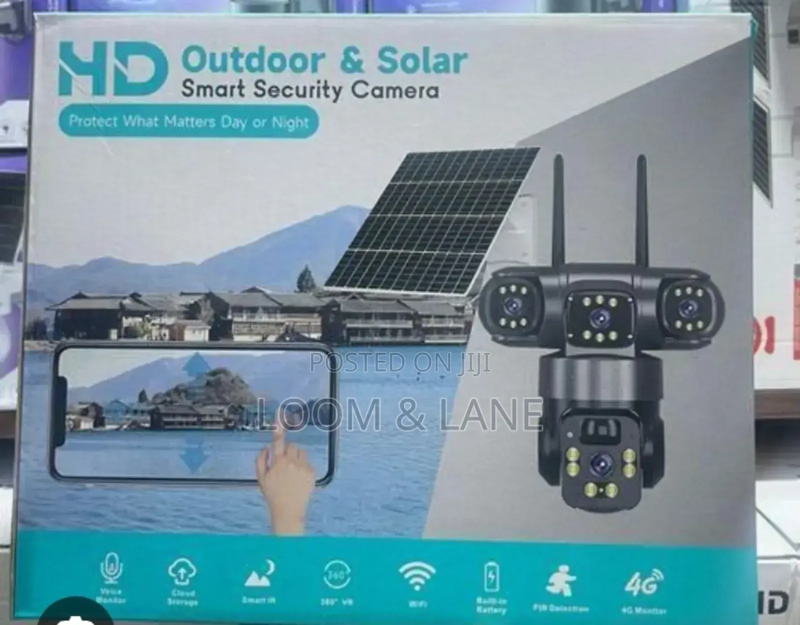 V380 Pro 4g Solar Outdoor Security Camera