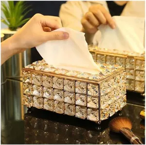 Crystal Glass Tissue Box