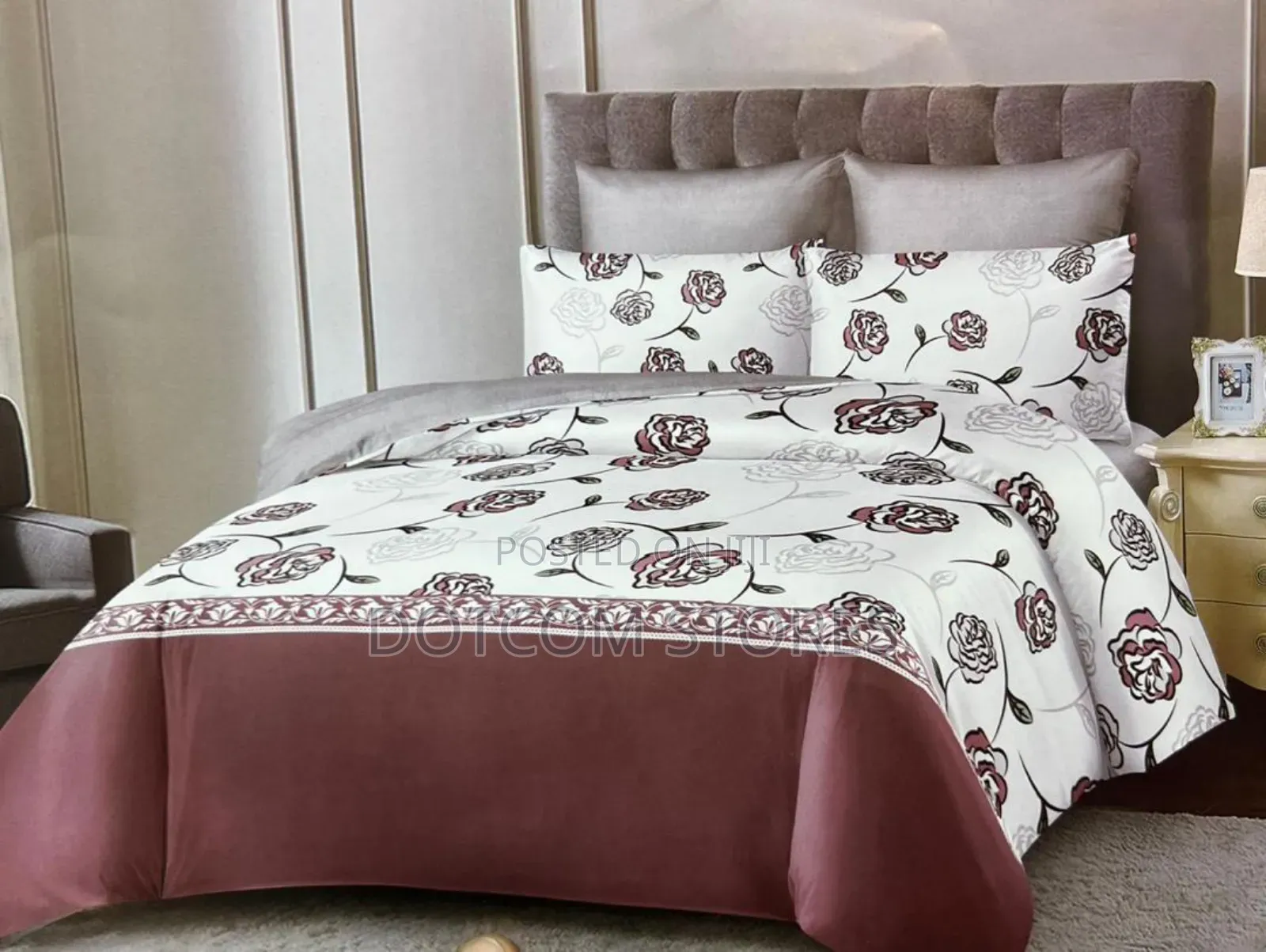 6pc Quilt Duvet Laced Set