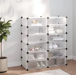 6 Tier Transparent Shoe Rack Cabinet