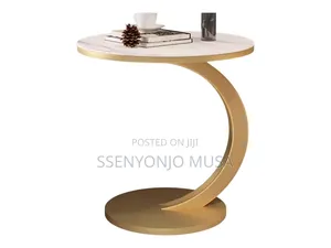C-Shaped Coffee Table - Yellow