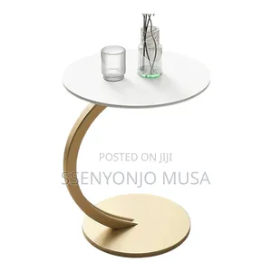 C-Shaped Coffee Table - Yellow