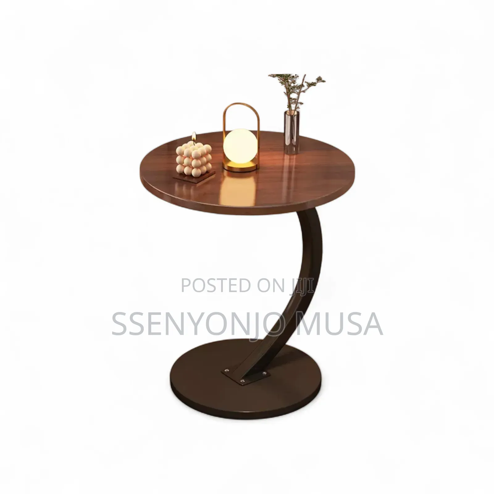 C-Shaped Coffee Table - Yellow