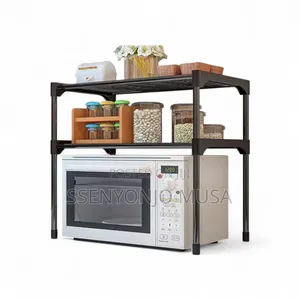 2-level Microwave Rack Kitchen Shelf -space-saving Storage
