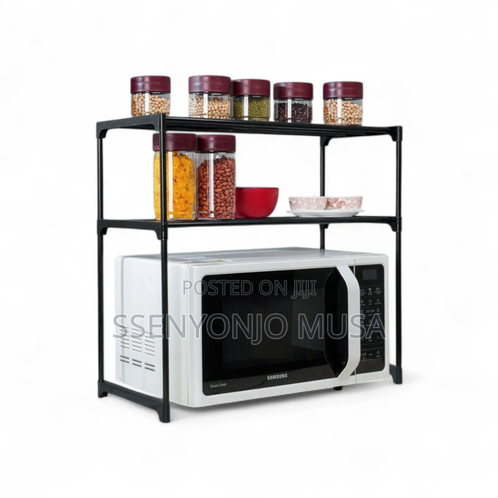 2-level Microwave Rack Kitchen Shelf -space-saving Storage