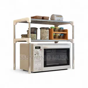 2-level Microwave Rack Kitchen Shelf -space-saving Storage