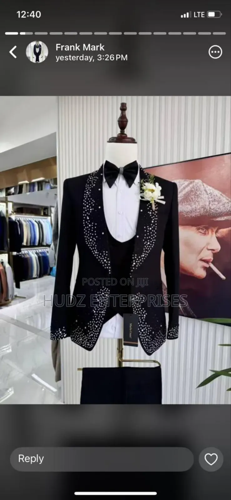 Diamond Stone Wedding Suit
