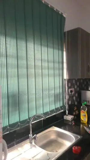 Dark Green Vertical Blind Curtains