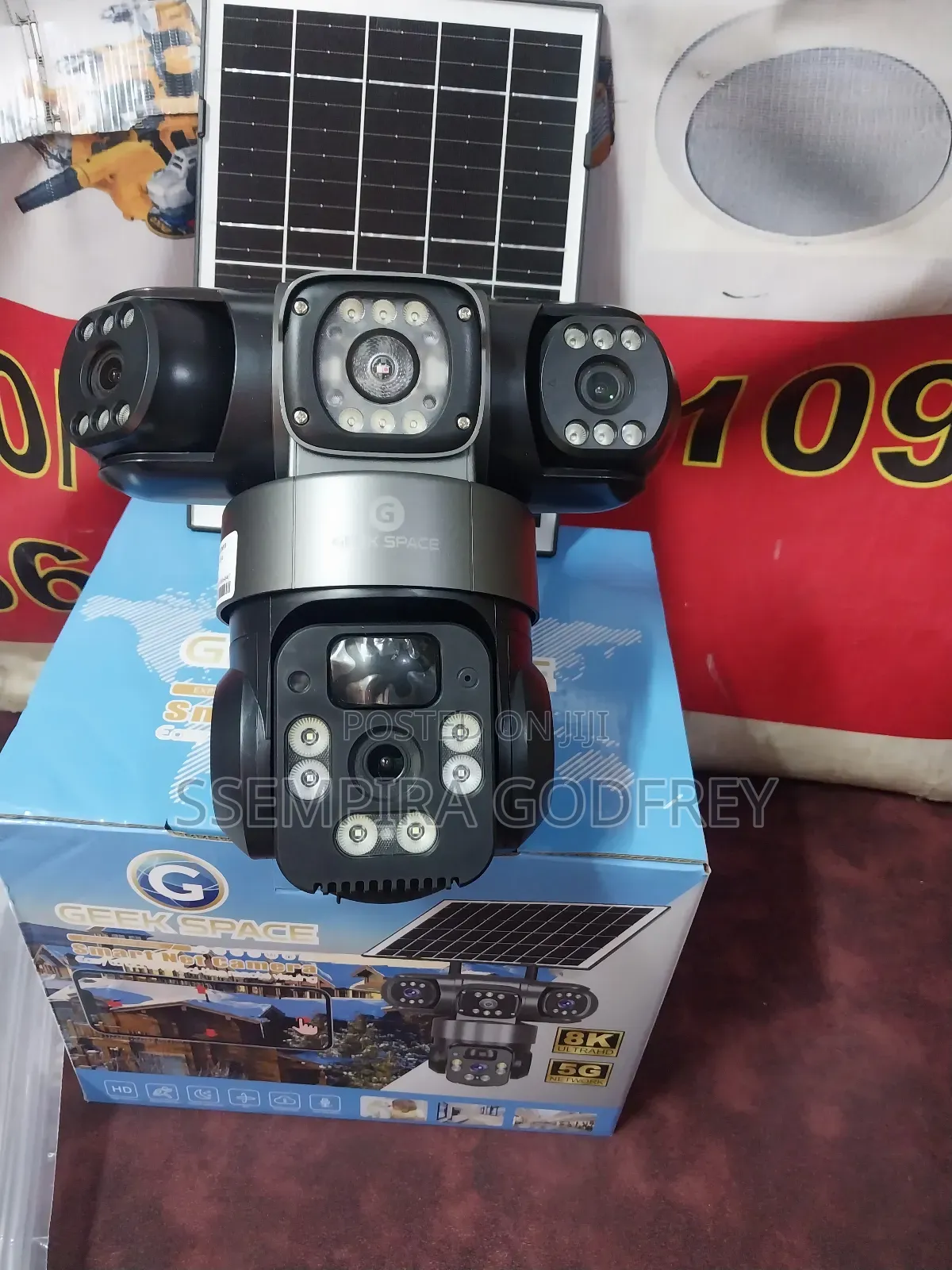 Motion Sensor Survillance Security Camera 3lens