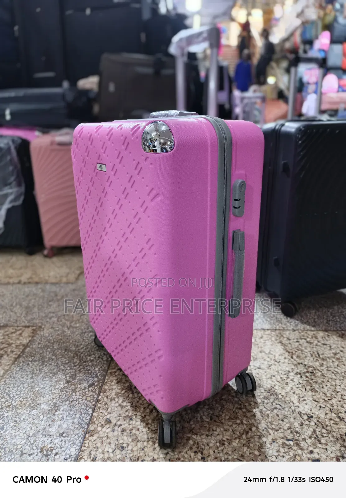 Noble Plastic Suitcase. Medium Size