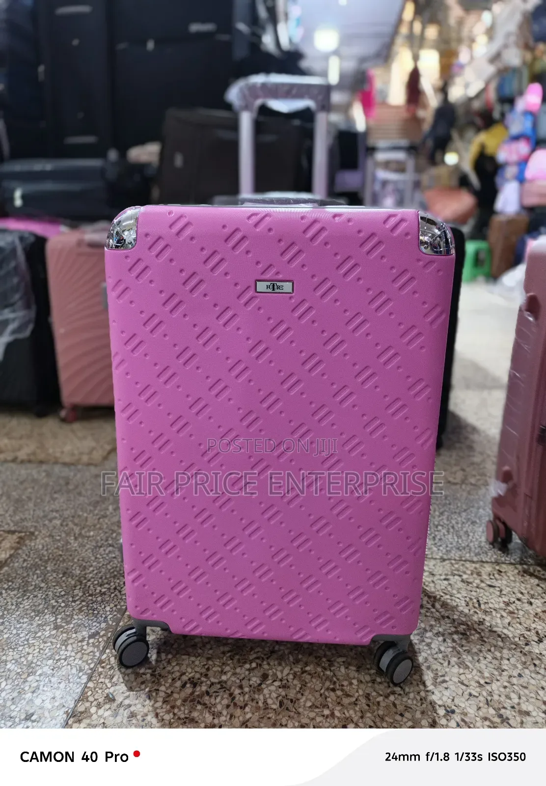 Noble Plastic Suitcase. Medium Size