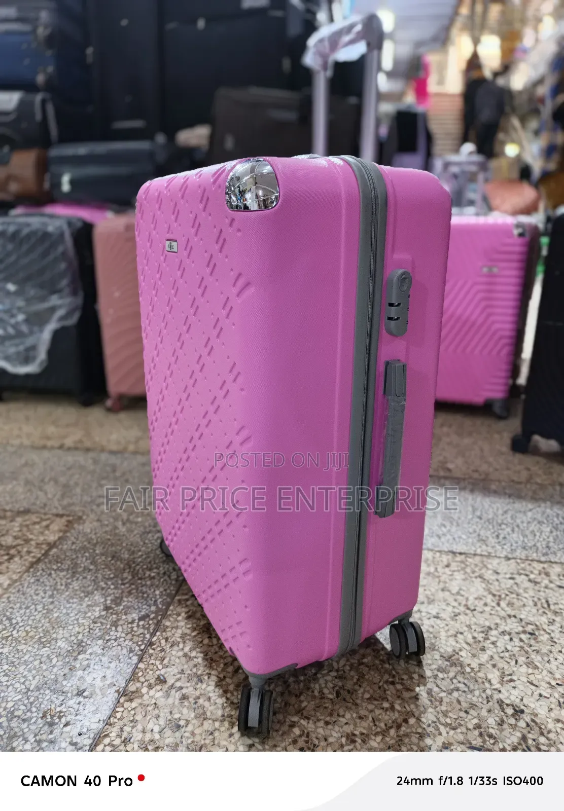 Executive Plastic Suitcase. Large Size. Pick Color