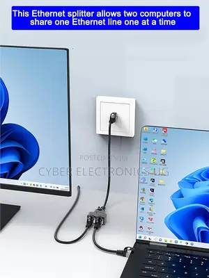Rj45 Coupler Ethernet Splitter Extender 1x2