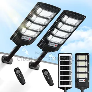 Solar Street Lights Outdoor With Wide Angle Motion Sensor and Remote