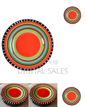 Porcelain Multi-Colored Deep Dinner Plates, 6-Piece Rainbow Dinner .