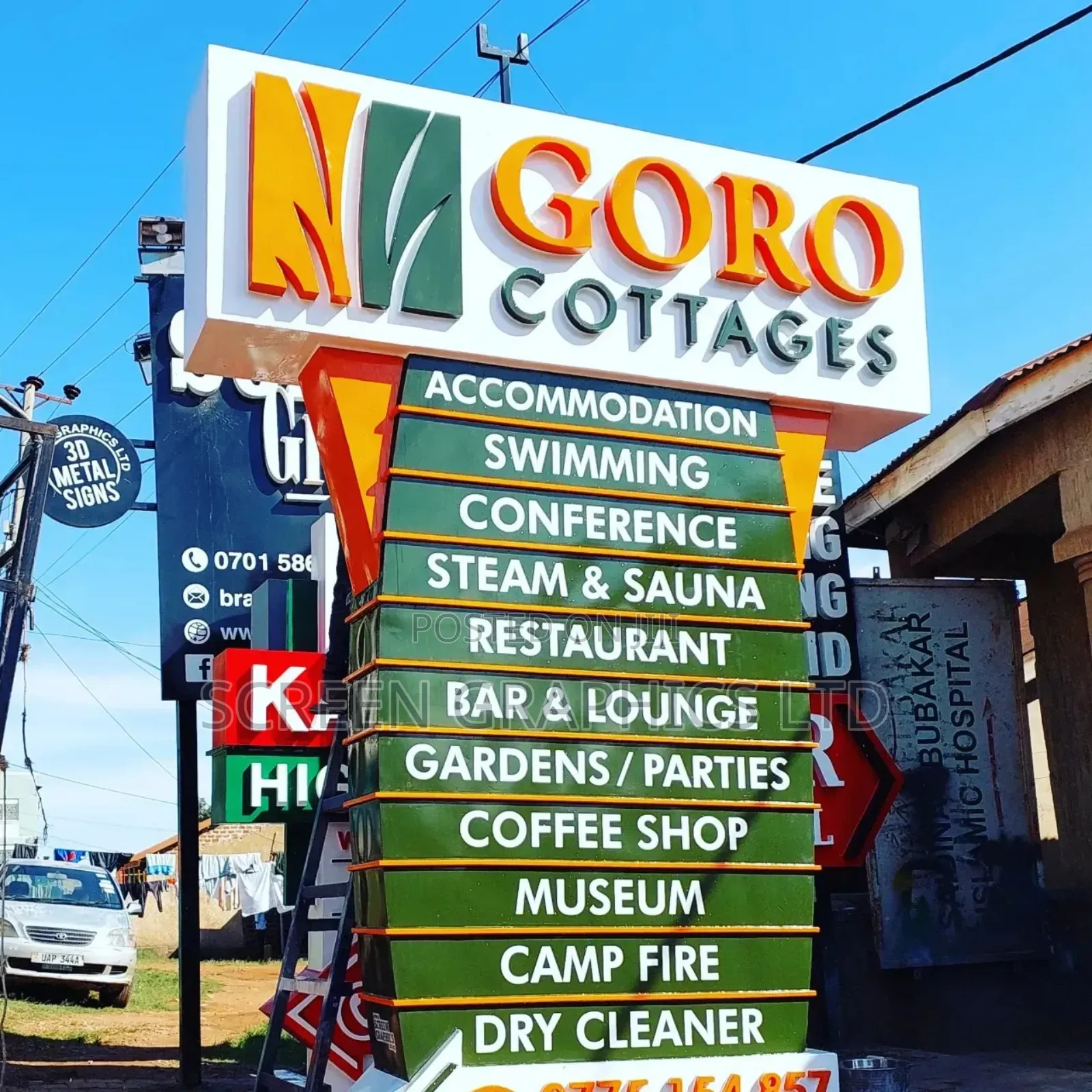 3d Metal Pylon Signs