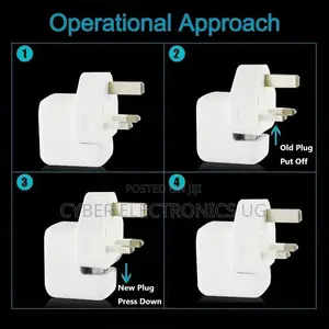 3 Prong Mac Ac Power Adapter Uk Standard Plug Uk Travel Charger