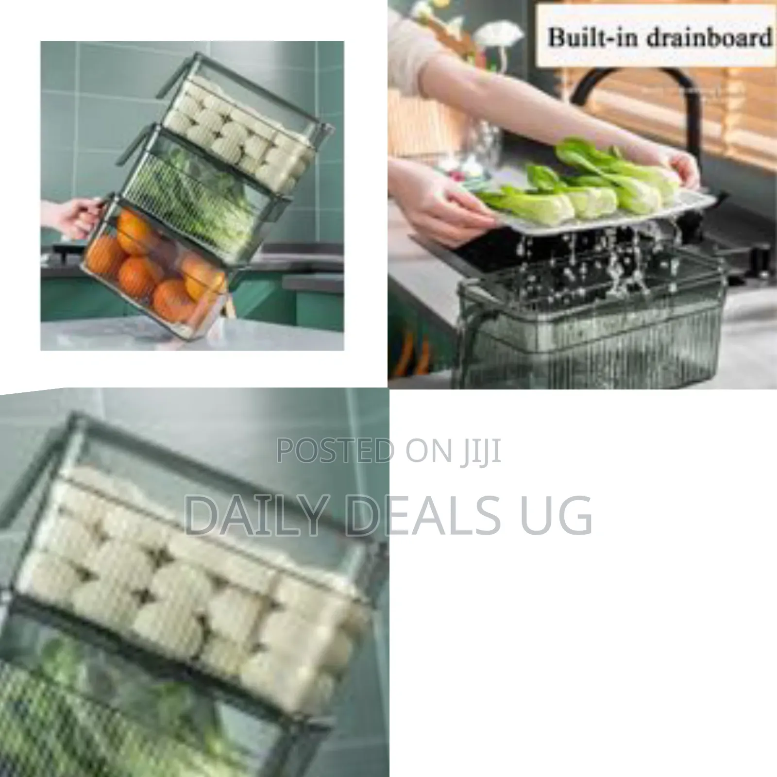 1piece Transparent, Stackable Refrigerator Food Storage Container