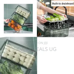 1piece Transparent, Stackable Refrigerator Food Storage Container