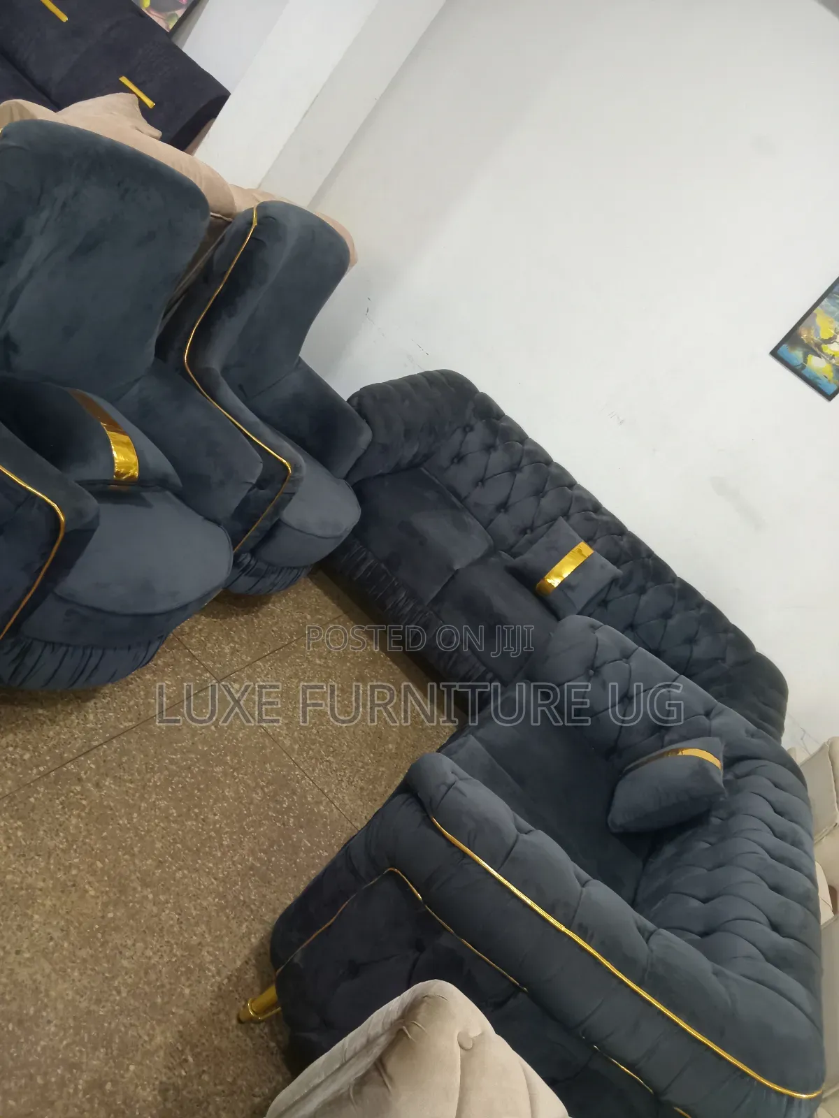 Gray Modern 7seater Sofa Set