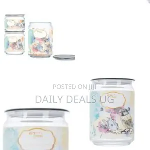 3 Piece Set of Plano Happy Bird Glass Storage Jars