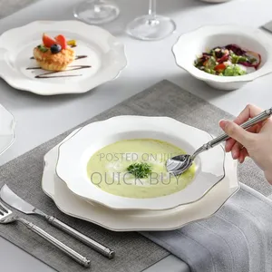 24-Pieces Malacasa Lotus Dinnerware Set