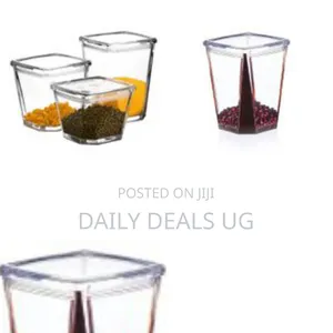 Clear Stackable Food Storage Jars