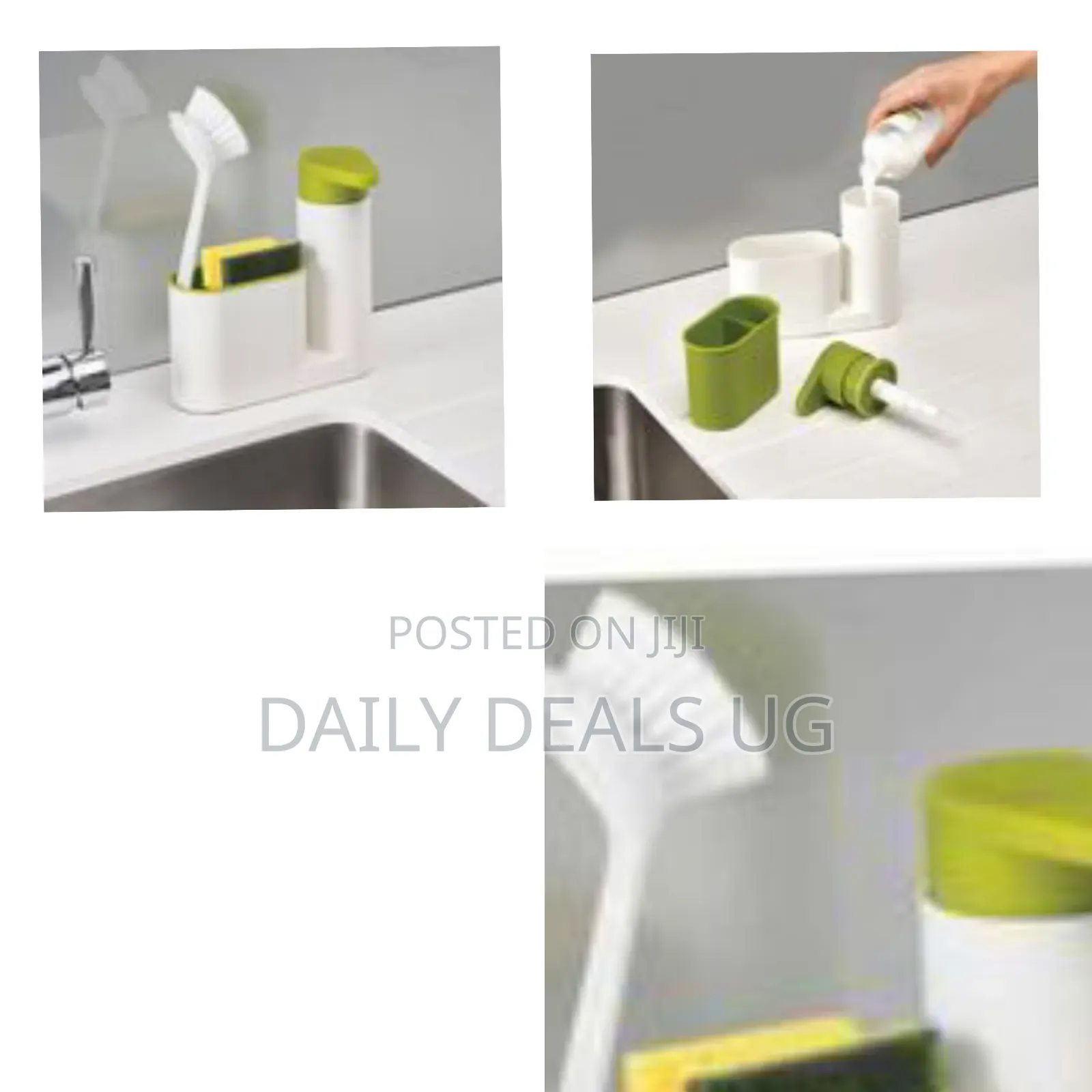Kitchen Soap Dispenser Set 3-Piece Organizer