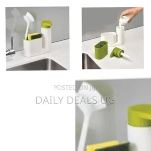 Kitchen Soap Dispenser Set 3-Piece Organizer
