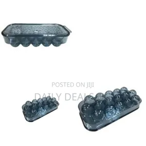 Grey Plastic Egg Tray Holder for 16 Egg, Refrigerator