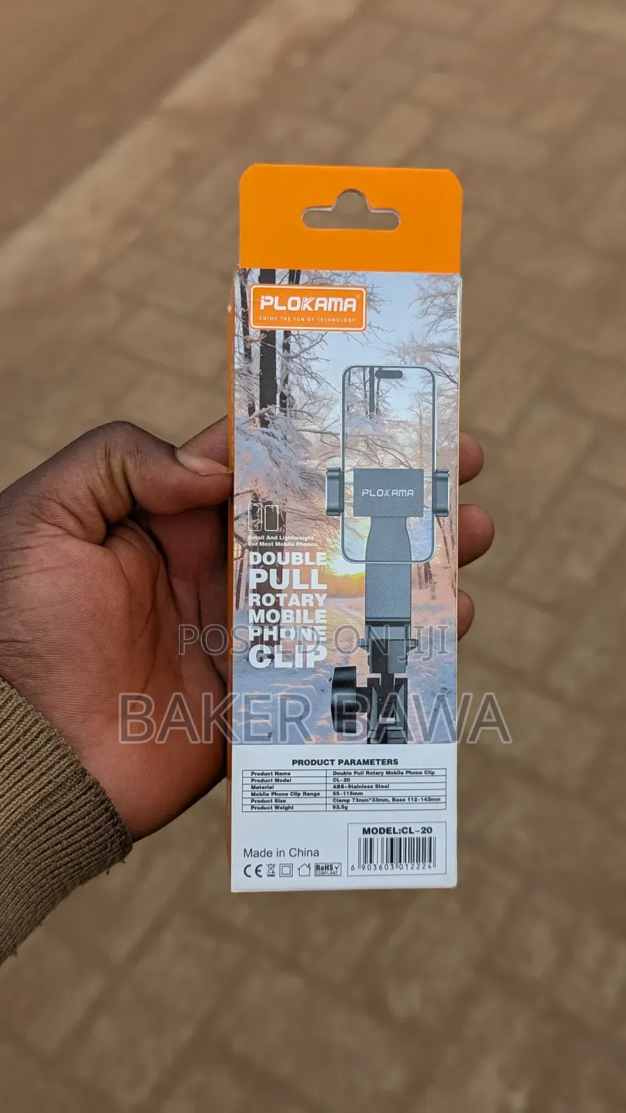 Plokama Cl-20 Double Pull Rotarymobile Phone Universal Tripod Mount.