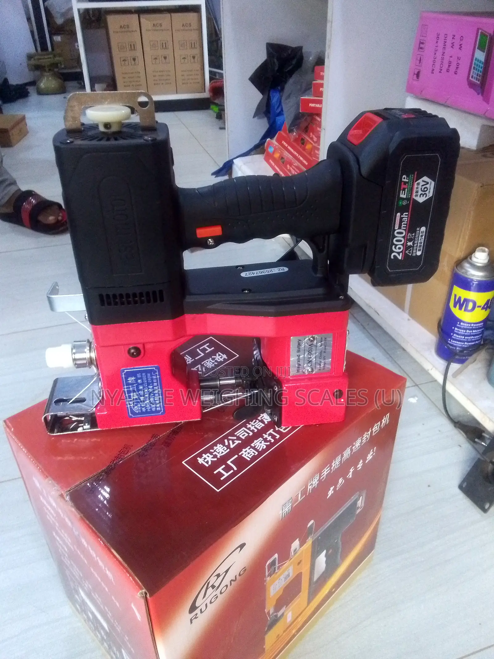 Gk9 Portable Sacks Closing Machine Electronic Bag Closer