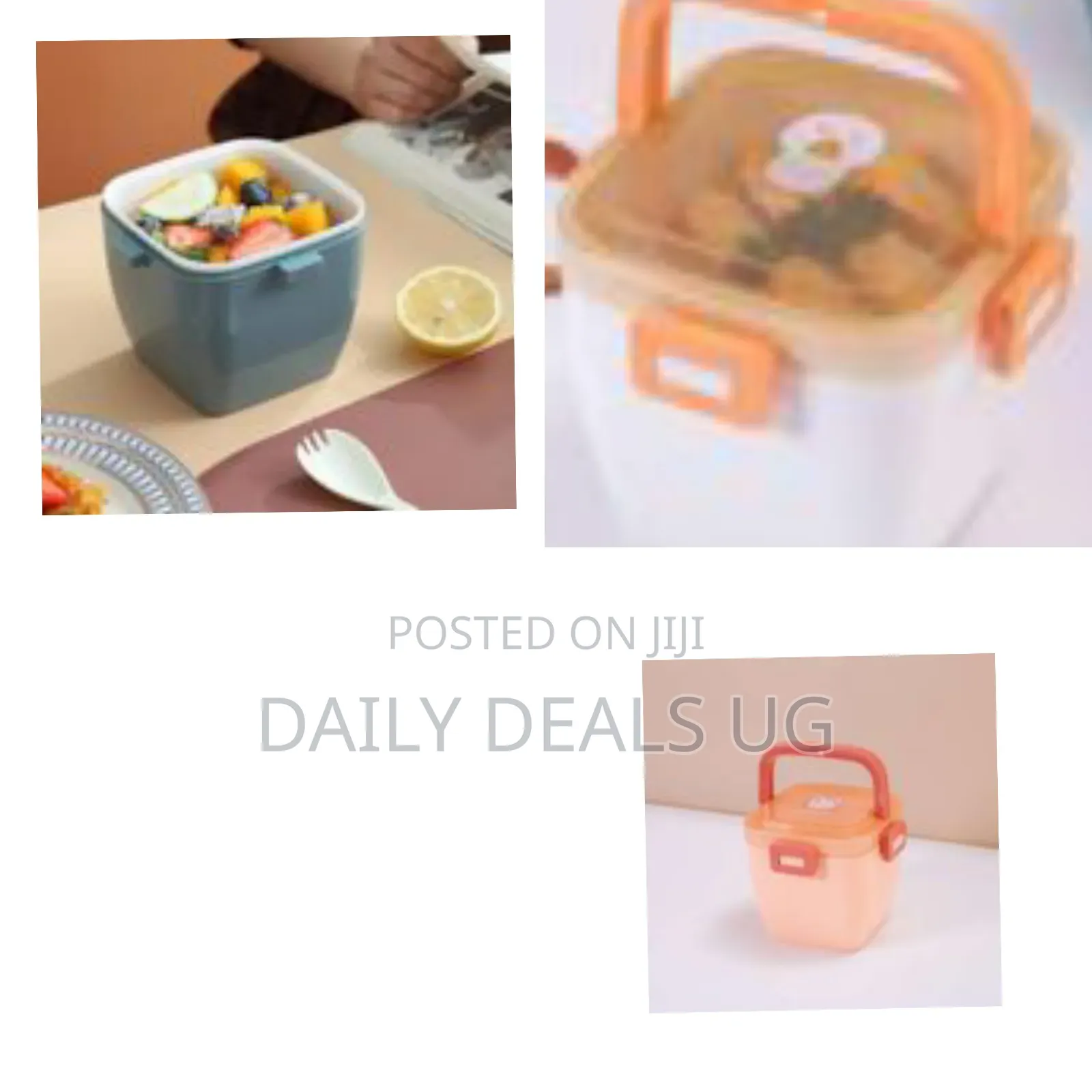 Portable Cartoon Animal Lunch Box