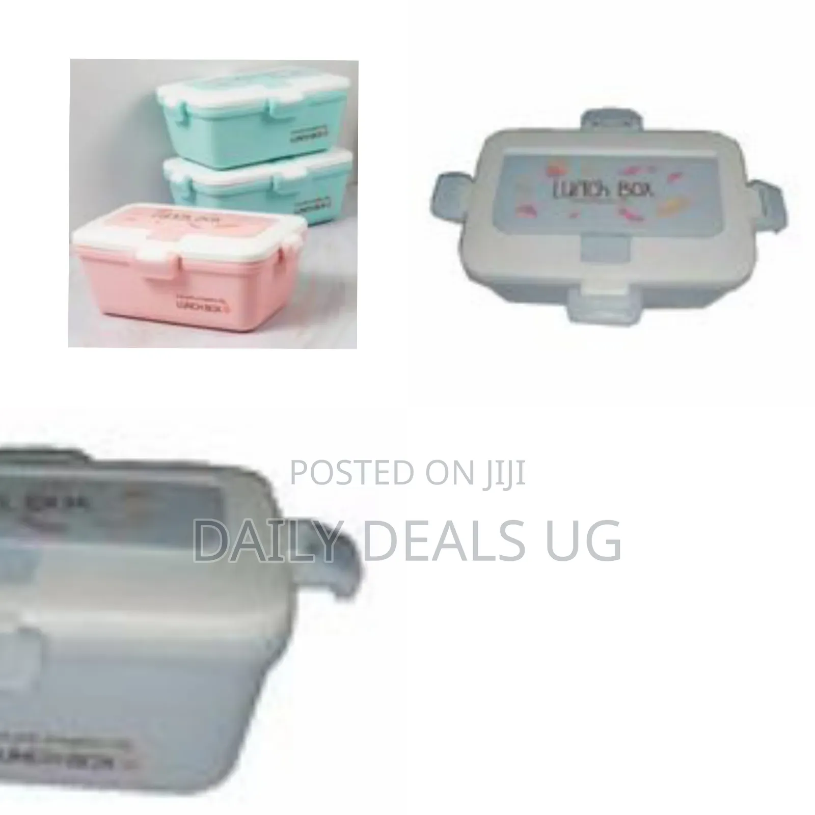 Mint Green and Pink Lunch Box