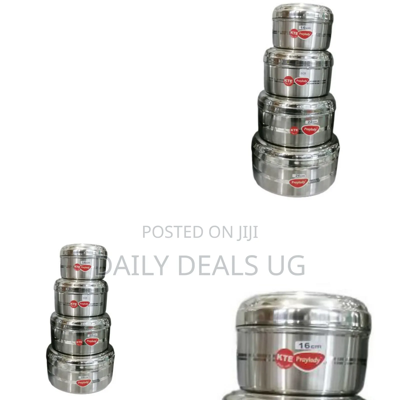4-Piece Cooking Saucers Carrier Set