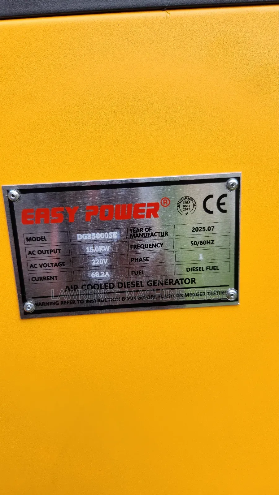 Diesel Generator 15kva Single Phase
