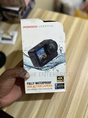 Porodo Lifestyle Fully Waterproof Uhd Action Camera Dual Display