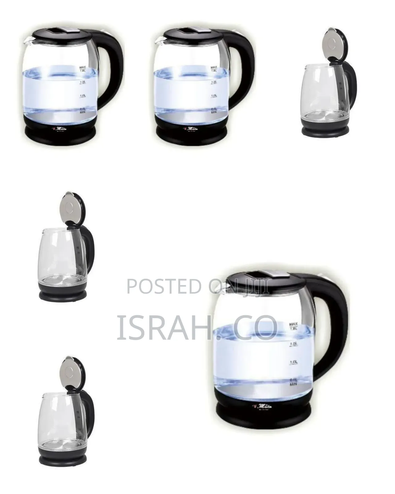 Electric Glass Kettle With Maximum