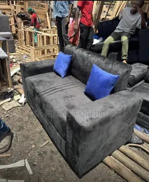 2 Seater Black Sofa