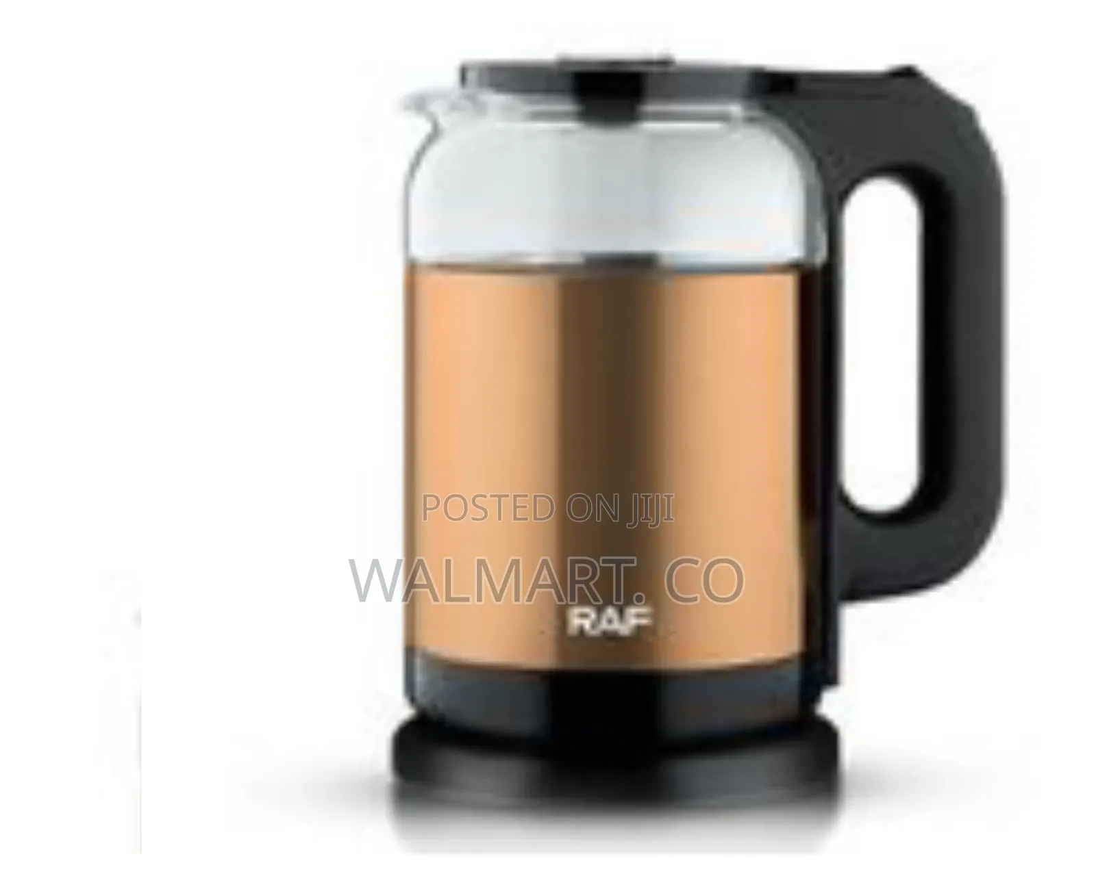 Raf Designer Glass and Copper Electric Kettle