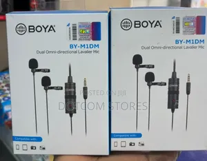 Boya by-M1dm Dual Omni-Directional Lavalier Microphone.