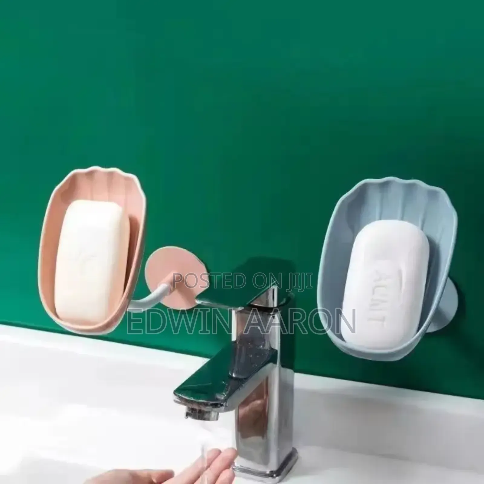 Self -Draining Leaf Shaped Soap Holder (2pcs)